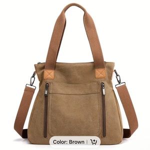 Simple lightweight brown Women's Tote